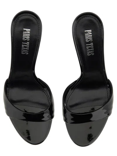 Paris Texas Patent Leather Lidia Mules 70 In Black
