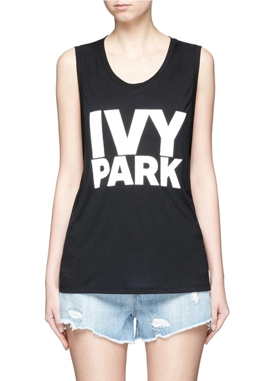 Ivy Park Logo Print Dropped Armseye Tank Top