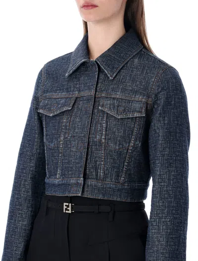 Fendi Brunello Cucinelli Striped Cotton T-shirt In Blue