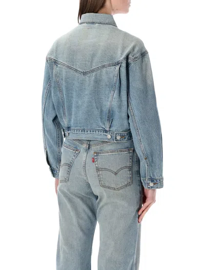 Levi's Levi S 90s Cropped Trucker Jacket In Blue