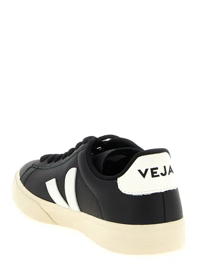 Veja Campo Leather Logo Patch Sneakers In Multi