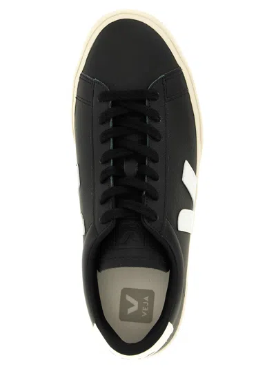 Veja Campo Leather Logo Patch Sneakers In Multi
