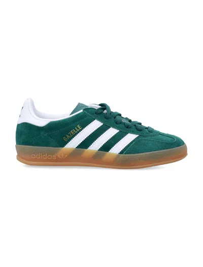 Adidas Originals Adidas Kids Gazelle Indoor Green Suede Sneakers In Multi