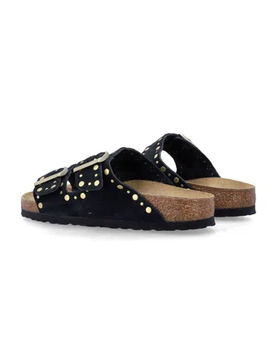 Birkenstock Arizona Rivet Sandals With Adjustable Straps In Black