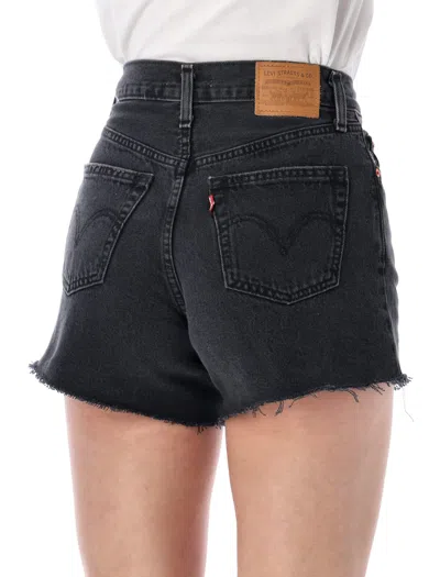 Levi's Levi S Ribcage Denim Shorts In Black