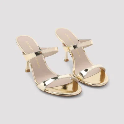 Stuart Weitzman Nudist Metallic Dual-band Slide Sandals In Multi