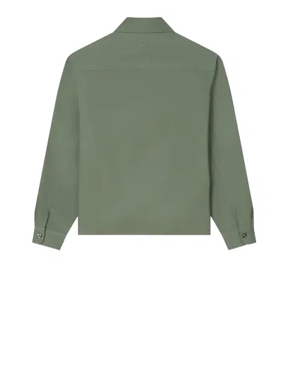 Kenzo Green Regular Solid Shirt In Green