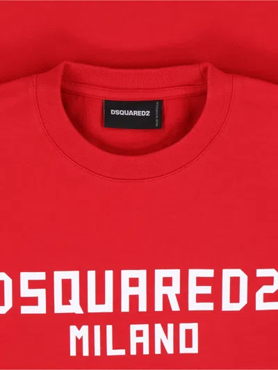 Dsquared2 T-shirt Logo  In Red