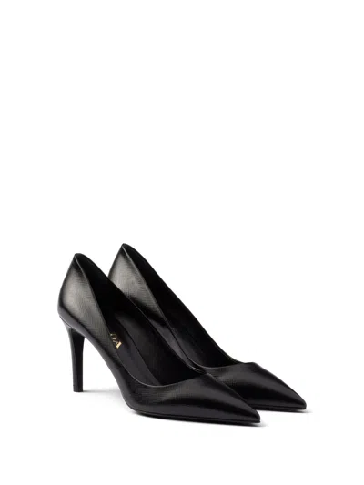 Prada With Heel Black In Black