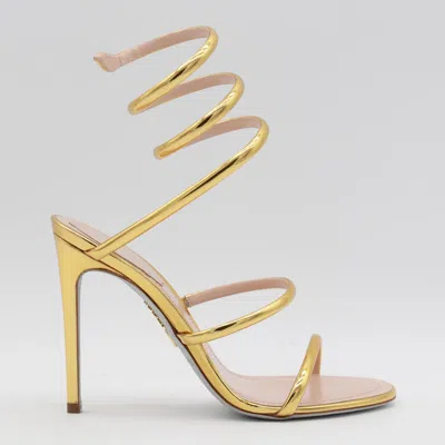 René Caovilla Heeled Sandals Rene Caovilla Woman Color Gold In Grey