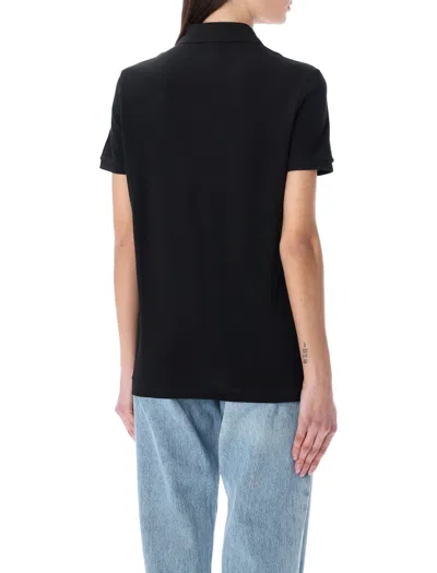 Lacoste Classic Cotton Polo Shirt In Black