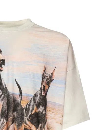 Represent Western Doberman Print T-shirt In Multi