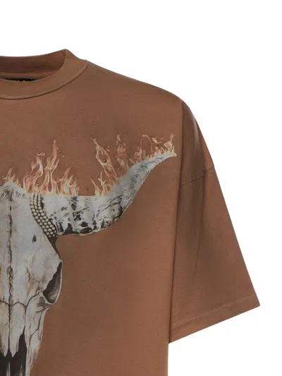 Represent Dusty Brown Jersey British Cowboys T-shirt In Brown