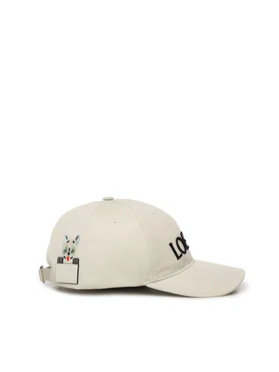 Loewe Louis Wain Logo-embroidered Cotton-twill Baseball Cap In Neutral