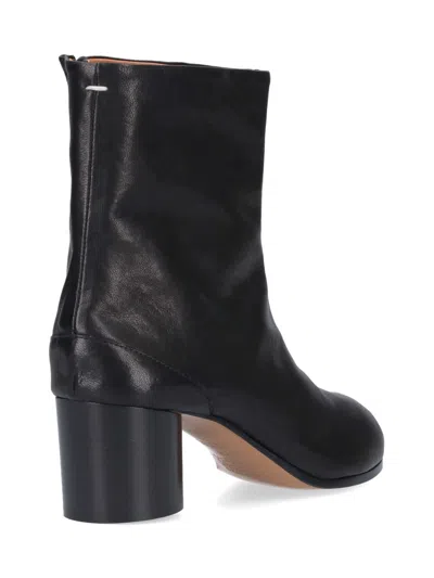 Maison Margiela Tabi Split-toe Leather Ankle Boots In Black