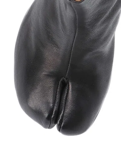Maison Margiela Tabi Split-toe Leather Ankle Boots In Black