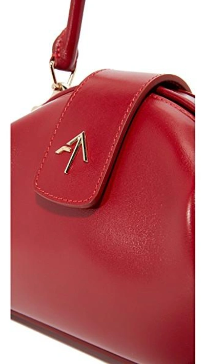 Shop Manu Atelier Demi Top Handle Bag In Red