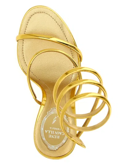 René Caovilla Heeled Sandals Rene Caovilla Woman Color Gold In Grey