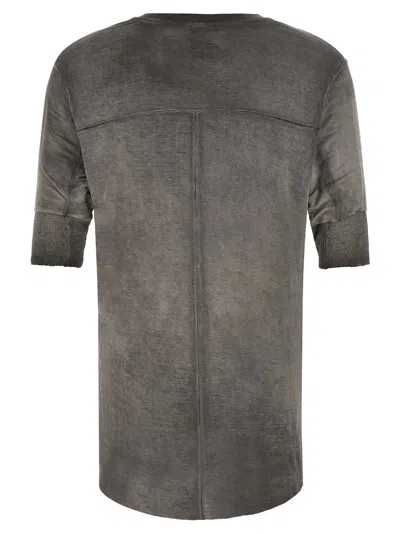 Thom Krom 940 Raw-cut Double-layer T-shirt In Gray
