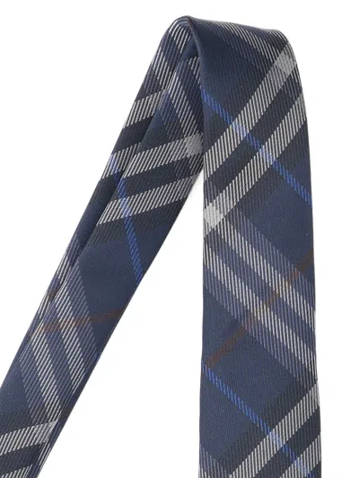 Burberry Silk Tie In Blue