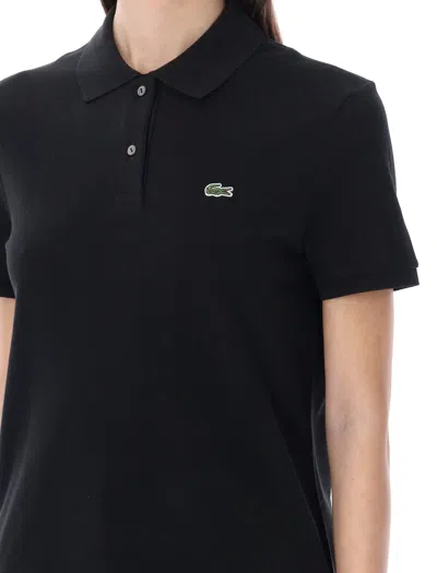 Lacoste Classic Cotton Polo Shirt In Black