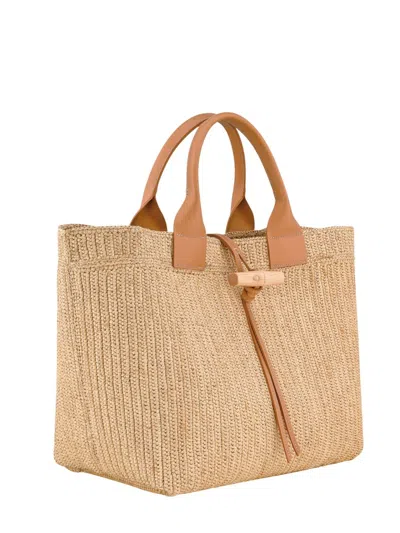 Longchamp Double-handled Handbag In Nude