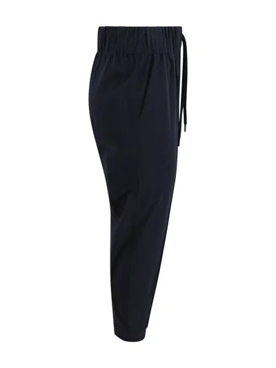 Herno Drawstring Panelled Trousers In Blue