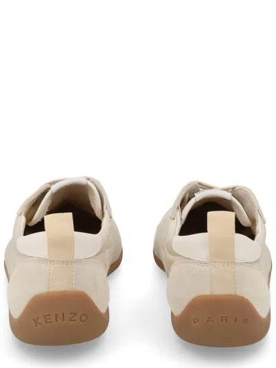 Kenzo Striker Sneaker Low Profile Pull Tab In Nude