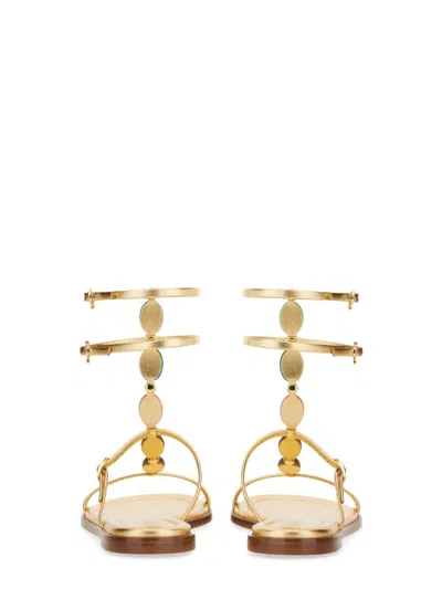 Gianvito Rossi Elegant Leather Sandal Shanti 05 For Women In Multi