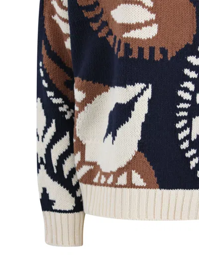 Weekend Max Mara Patterned-jacquard Sweater In Multi