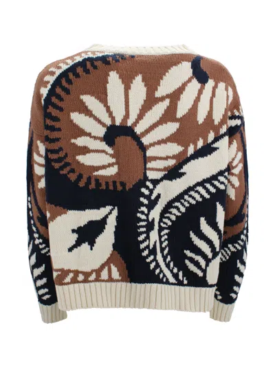 Weekend Max Mara Patterned-jacquard Sweater In Multi