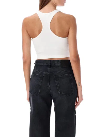 Off-white Cropped Top In White