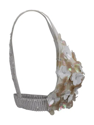 P.a.r.o.s.h Sequined Cropped Top In Multi