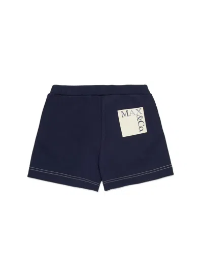 Max&amp;co. Short With Logo In Blue