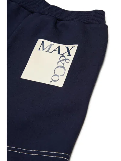 Max&amp;co. Short With Logo In Blue