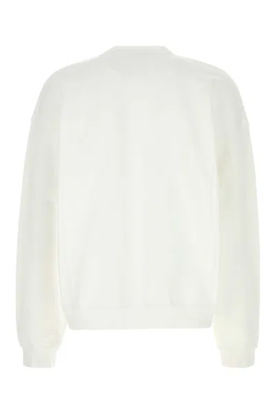 Dsquared2 White Cotton Oversize Sweatshirt In White