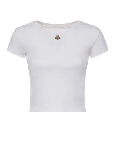 Vivienne Westwood Baby Peru T-shirt Rib Jersey Orchid S Women In White