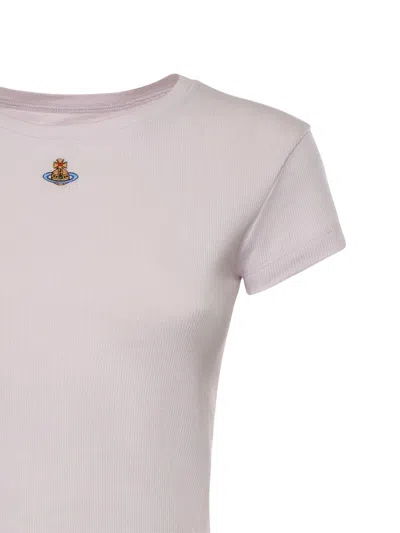 Vivienne Westwood Baby Peru T-shirt Rib Jersey Orchid S Women In White