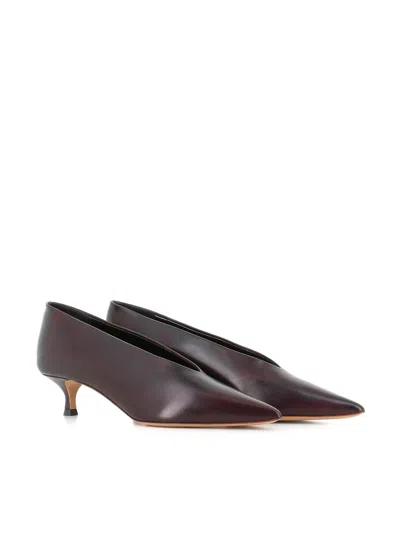 Le Monde Beryl Babouche Heeled Pumps In Brown