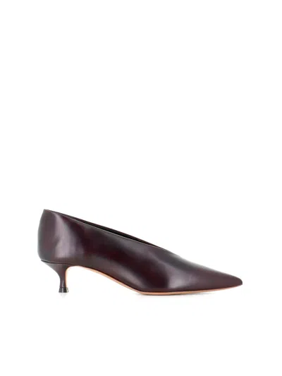 Le Monde Beryl Babouche Heeled Pumps In Brown