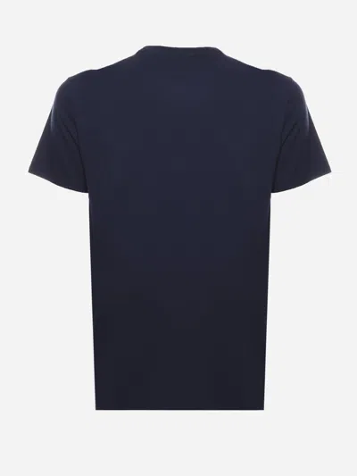 Lacoste Mens Classic Fit Cotton Jersey T-shirt In Blue
