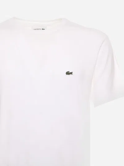 Lacoste Basic Crew Neck Sport Tee In White
