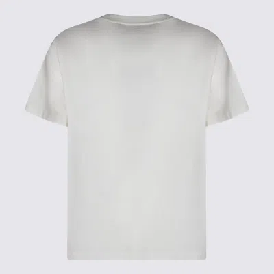 Mm6 Maison Margiela Patch Graphic Crew Neck Short Sleeve T-shirt In White
