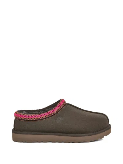 Ugg Low-profile Clog With Braid And Shearling Lining In Green