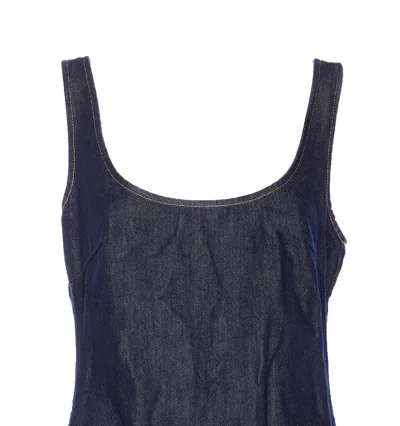 Self-portrait Short Blue Dress With Floral Applique Self Portrait In Black