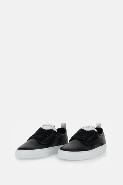 Givenchy New City Leather Low Sneakers Shoes In Black