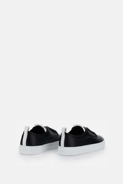 Givenchy New City Leather Low Sneakers Shoes In Black