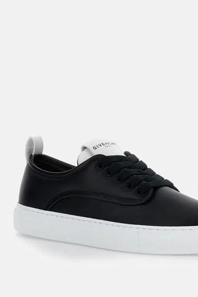 Givenchy New City Leather Low Sneakers Shoes In Black