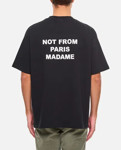 Drôle De Monsieur Drole De Monsieur Le Slogan Classique T-shirt In Black