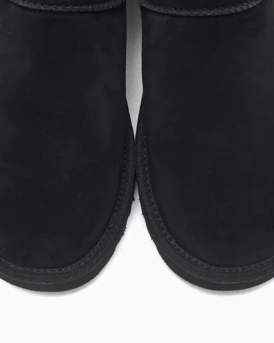 Ugg Classic Micro Suede Sheepskin Boots In Black